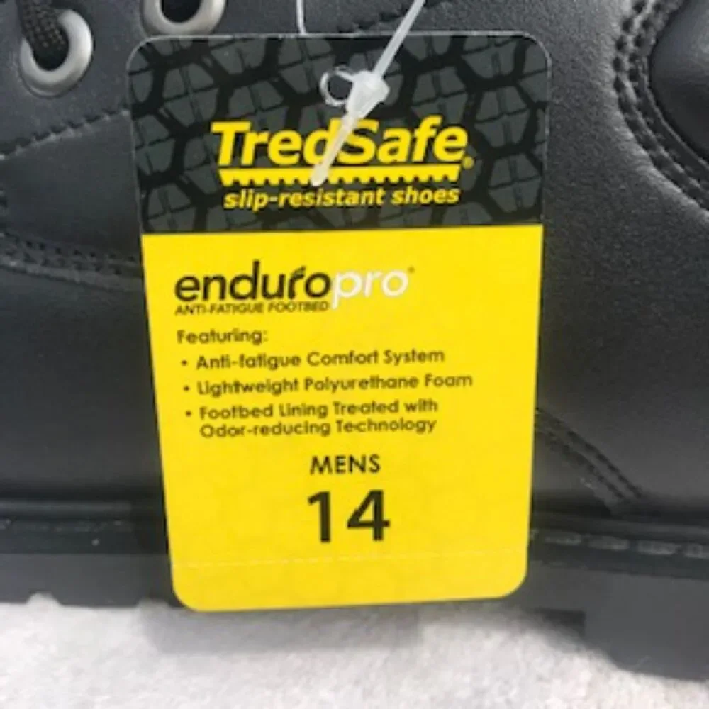 Size: 14 Anti Fatigue Work or Safety Shoes . Odor Reducing Tredsafe New w/ Tags